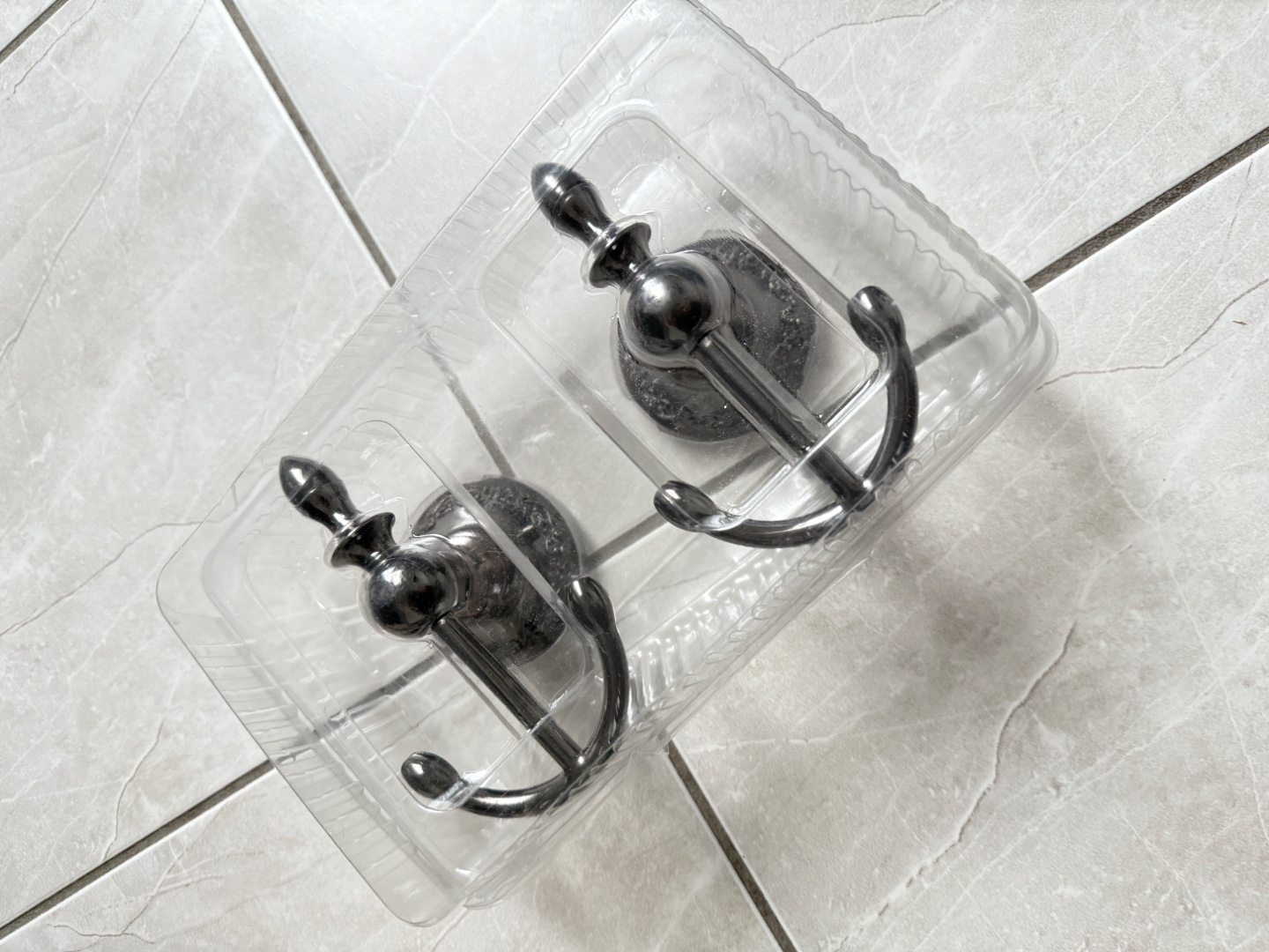 Pair of Decorative Anchor Hooks - Gunmetal Finish