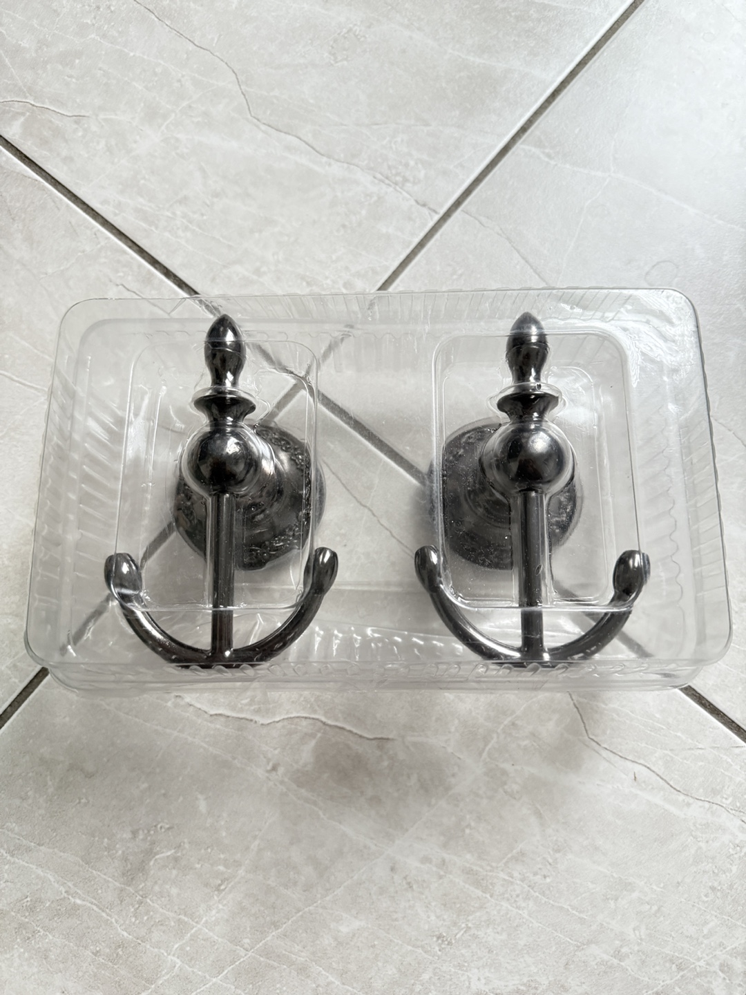 Pair of Decorative Anchor Hooks - Gunmetal Finish - photo 2