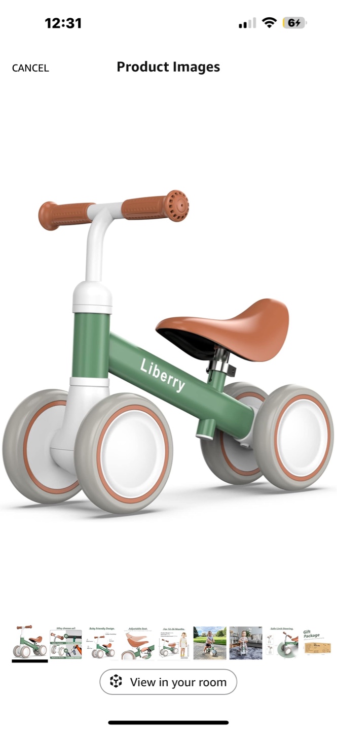 Liberry  Baby Balance Bike - Green