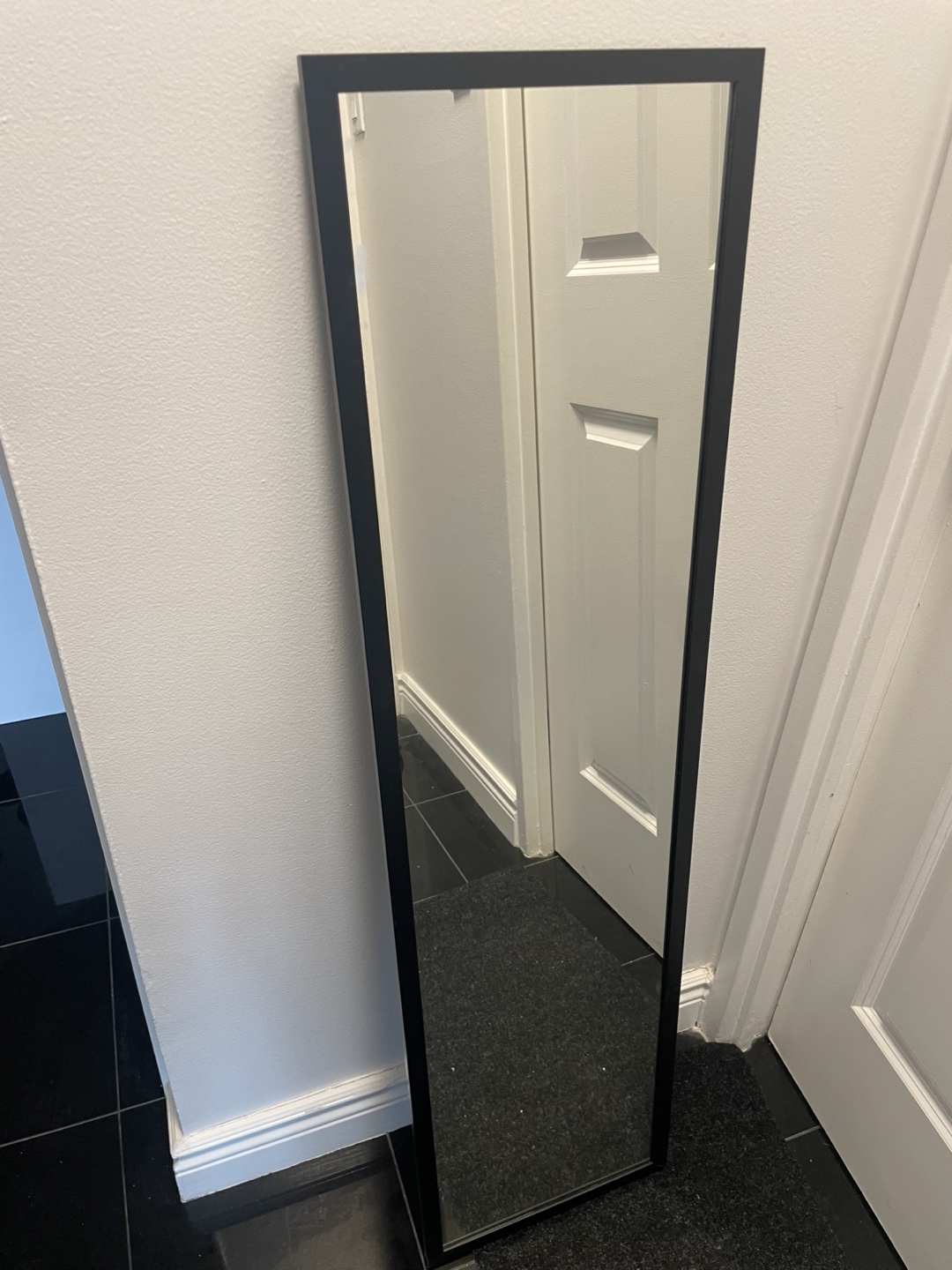 IKEA Full-Length Black Frame Mirror