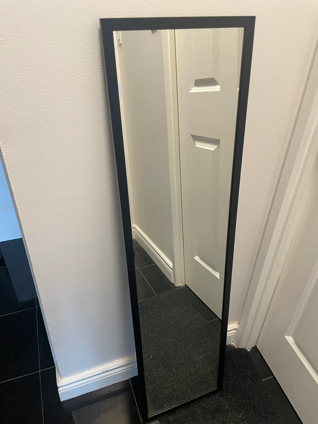 IKEA Full-Length Black Frame Mirror thumbnail