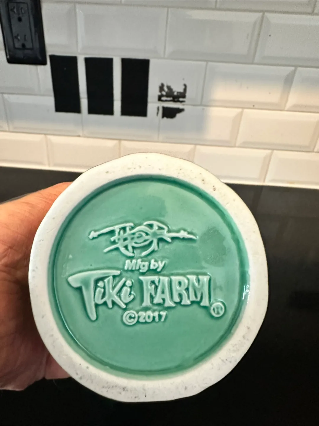 Tiki Farm 2017 Green Alien Tiki Mug image indicator(2)