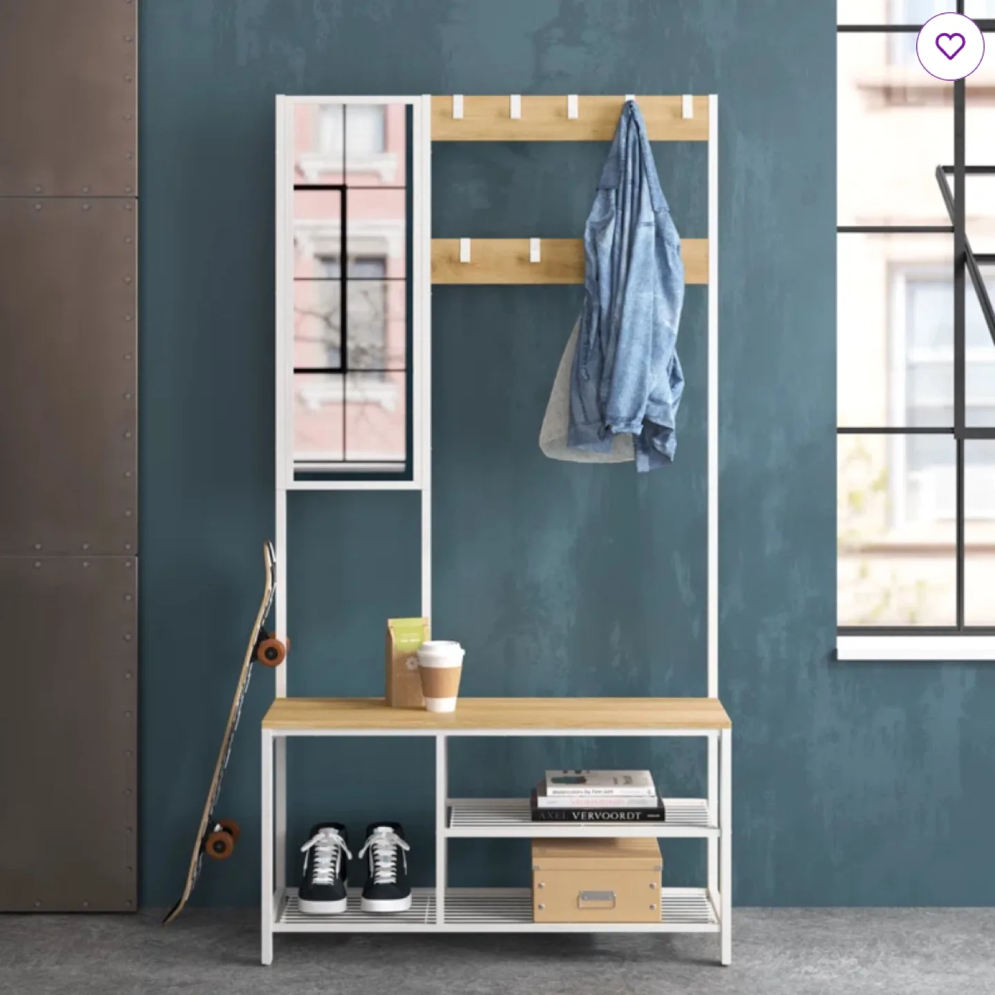 NEW Hall Tree with Bench and Shoe storage