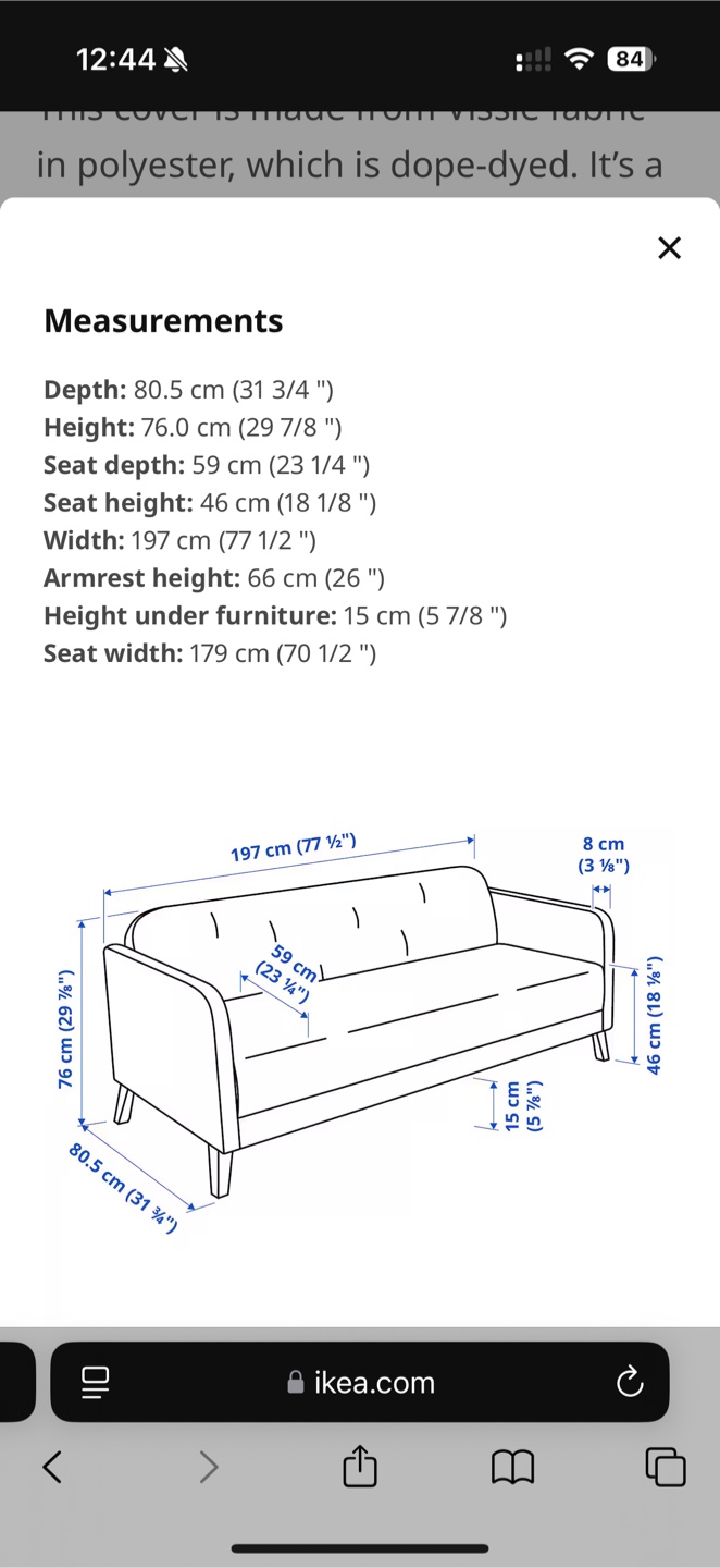 IKEA dark grey sofa - photo 2