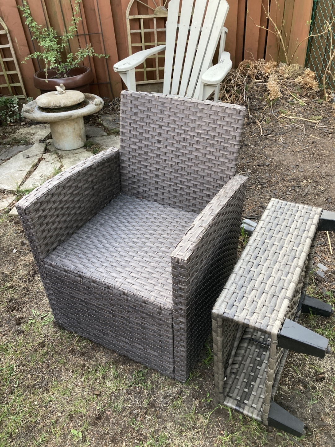 Patio Chair and Side Table Set - photo 3