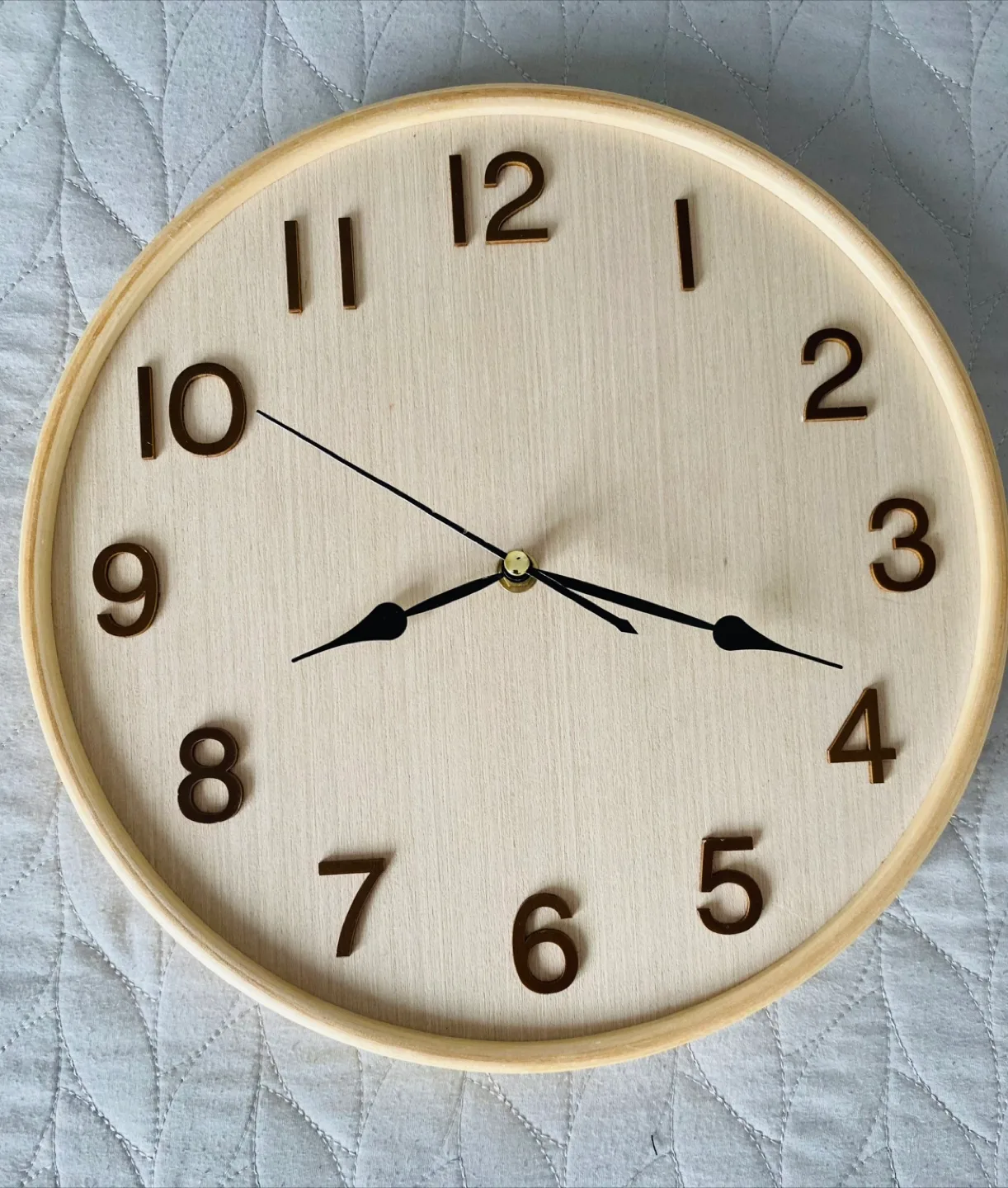 Large Round Wooden Wall Clock thumbnail