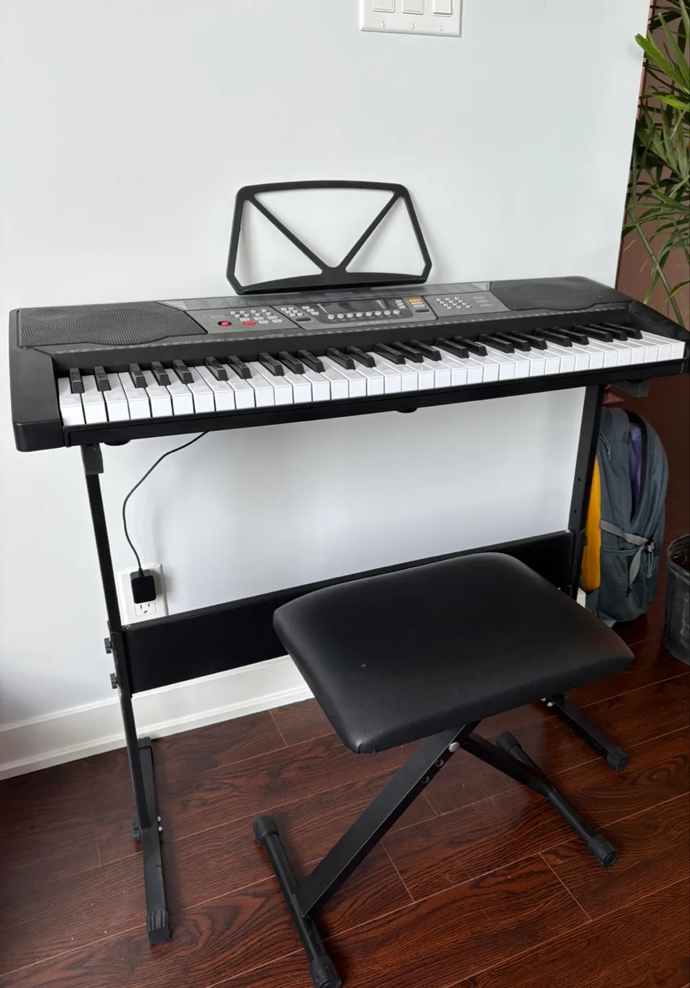 Electronic Keyboard with Bench, Headset & Book image indicator(2)