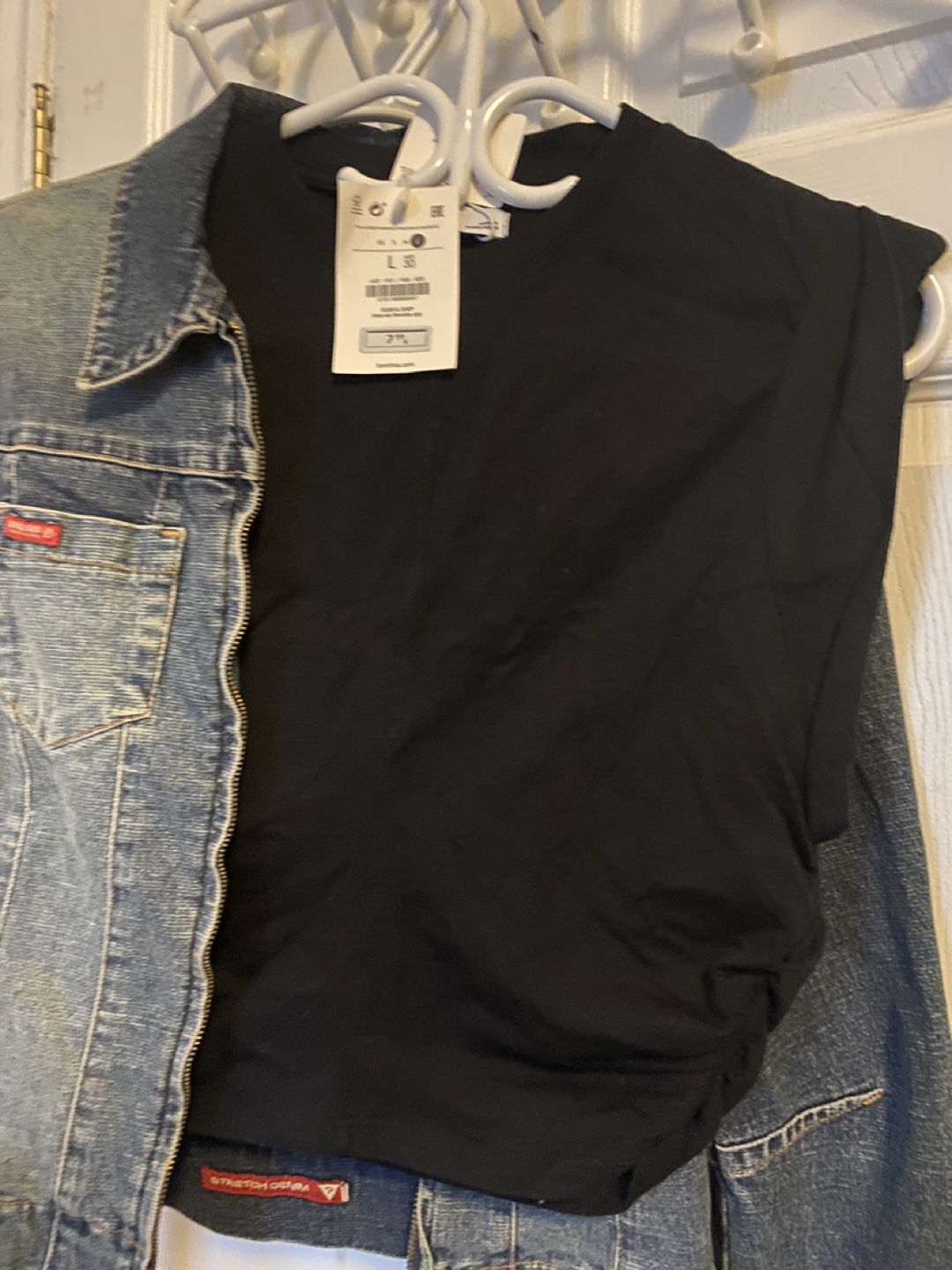 Bershka Black Ruched Crop Sleeveless top