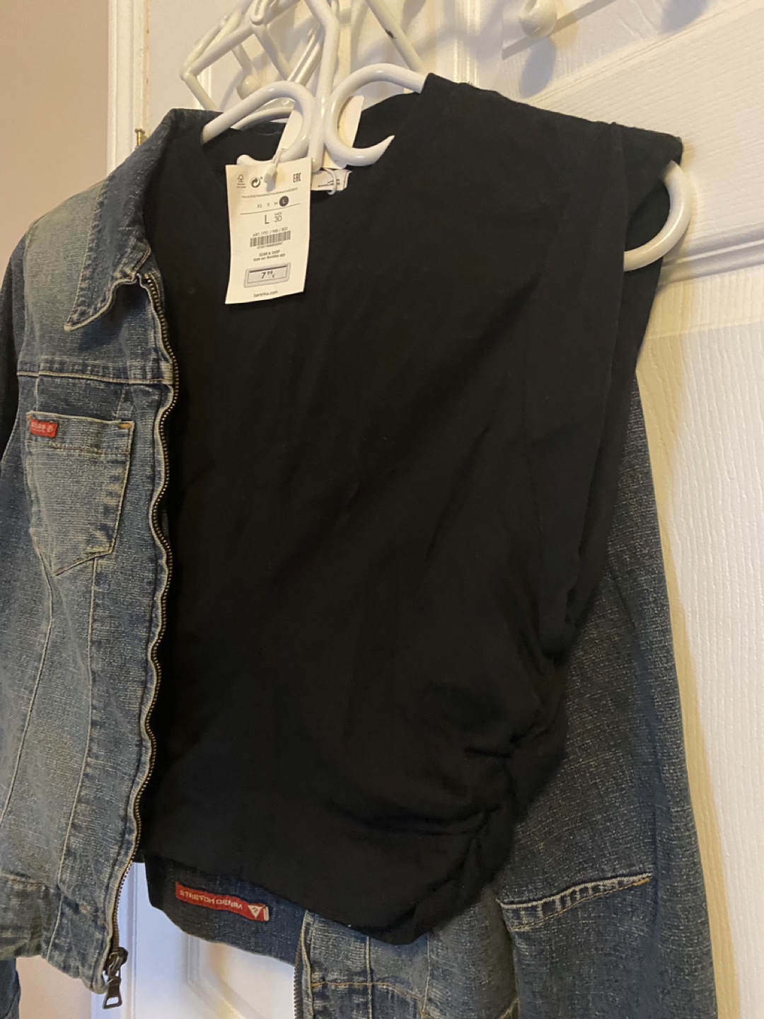 Bershka Black Ruched Crop Sleeveless top - photo 3