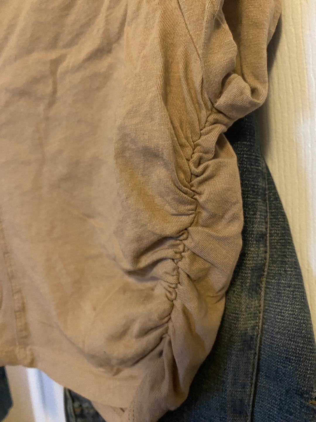 Bershka Brown Ruched Crop top - photo 2