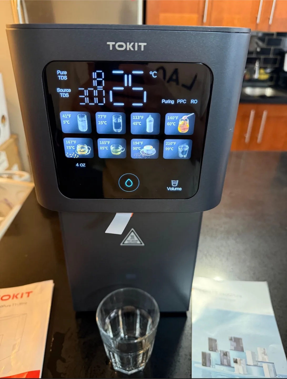 TOKIT T1 Ultra Reverse Osmosis Water Filter Countertop Dispenser image indicator(4)