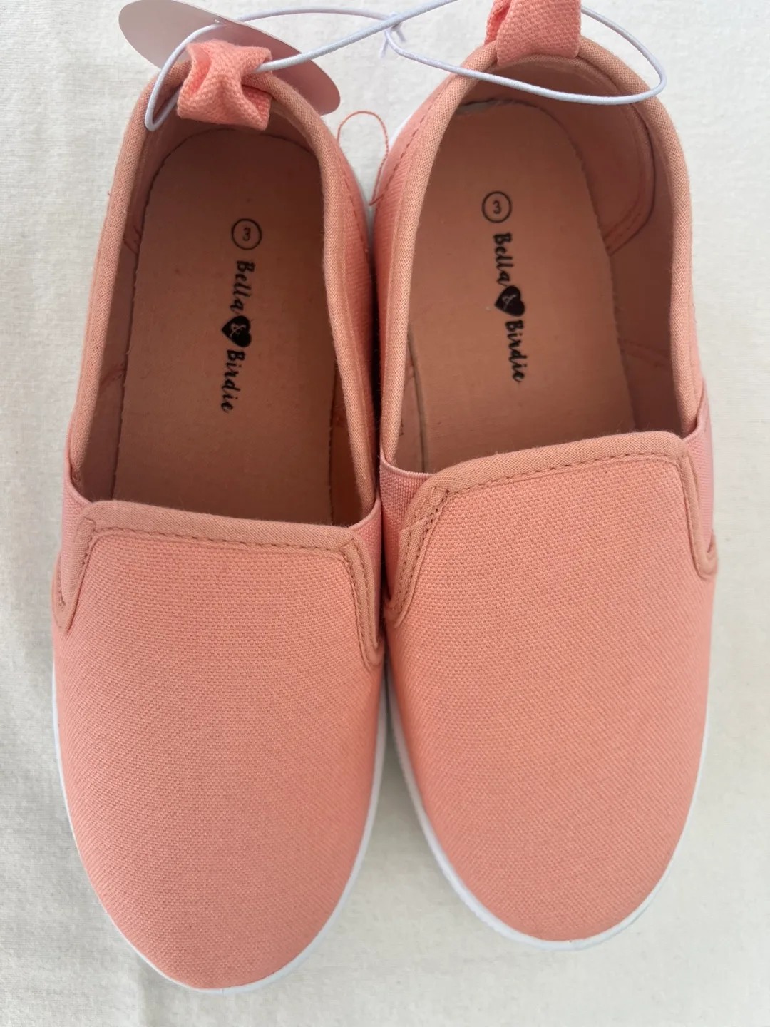 Girls' Size 3 Bella & Bird Slip-on Sneakers - Peach image indicator(3)