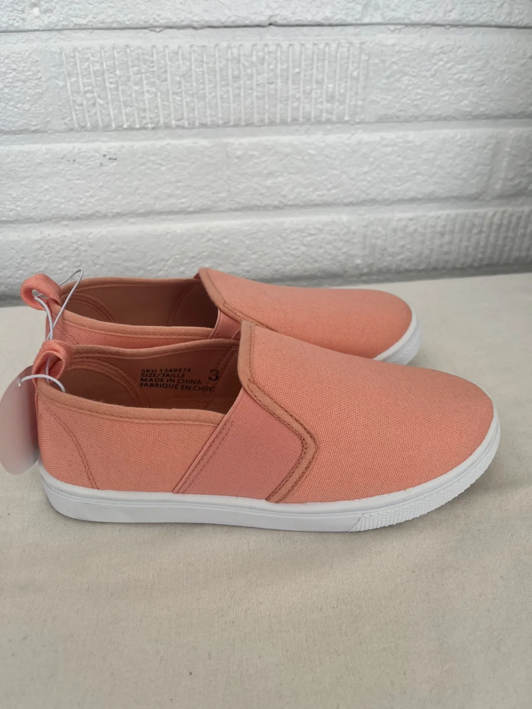 Girls' Size 3 Bella & Bird Slip-on Sneakers - Peach image indicator(2)