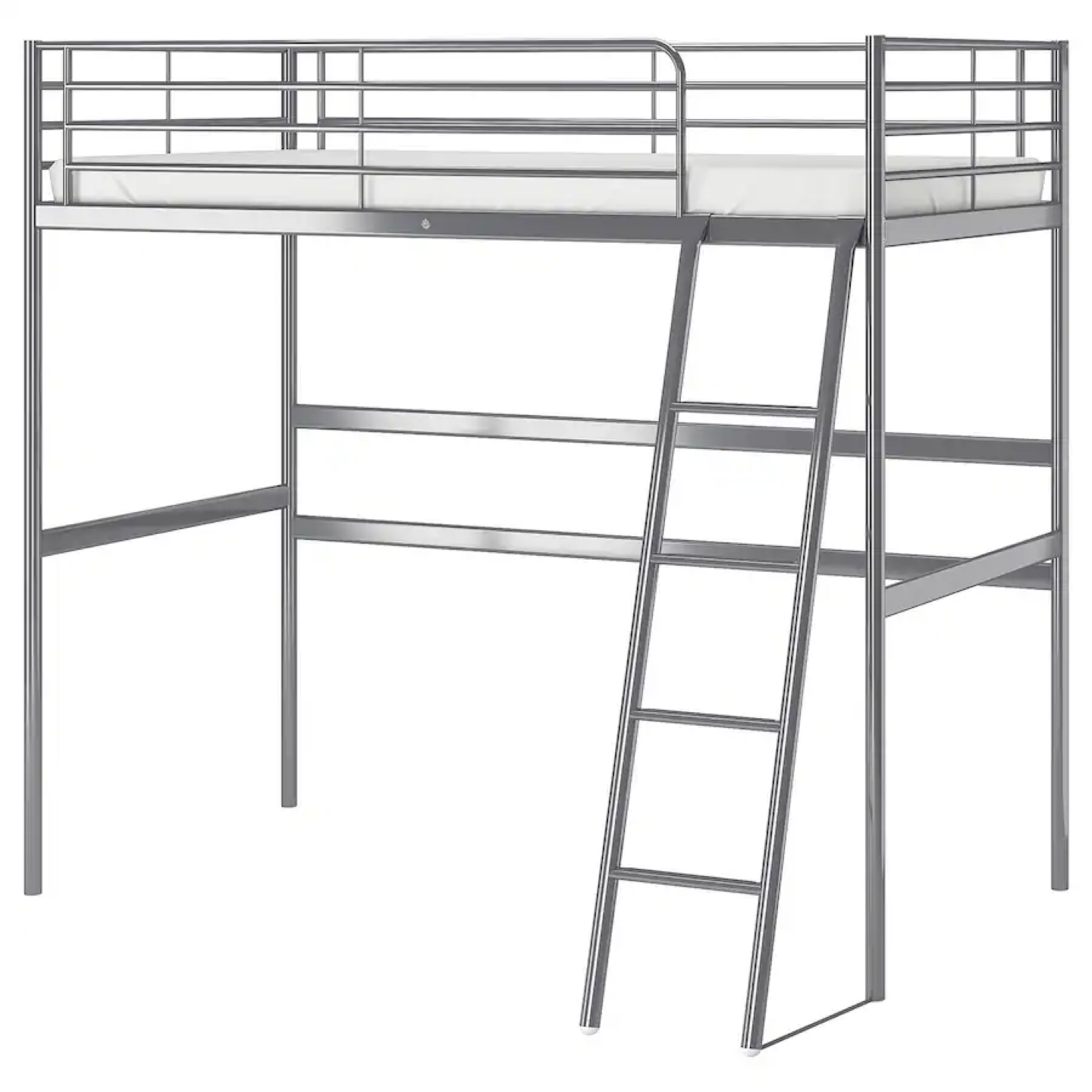 IKEA SVÄRTA Loft bed frame, include mattress and bedding. - photo 2