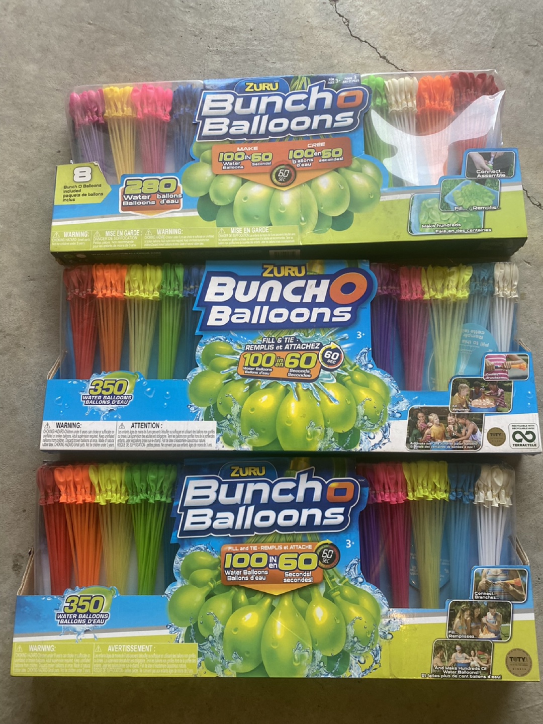 1 for $10 or 3 for $40 ZURU Bunch O Balloons Packages