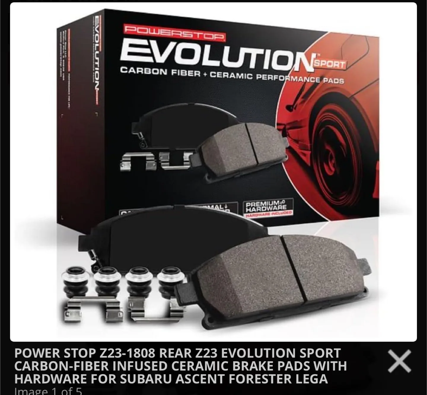 Power Stop Z23-1808 Rear Z23 Evolution Sport Carbon-Fiber thumbnail