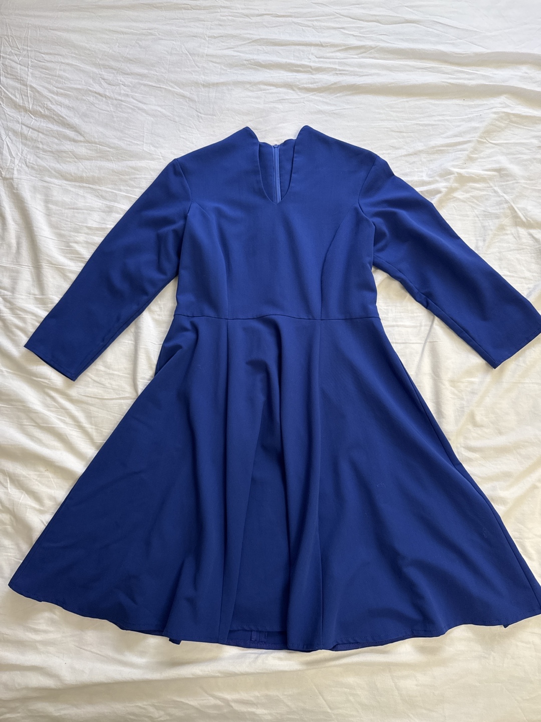 Cobalt Blue Fit and Flare Dress
