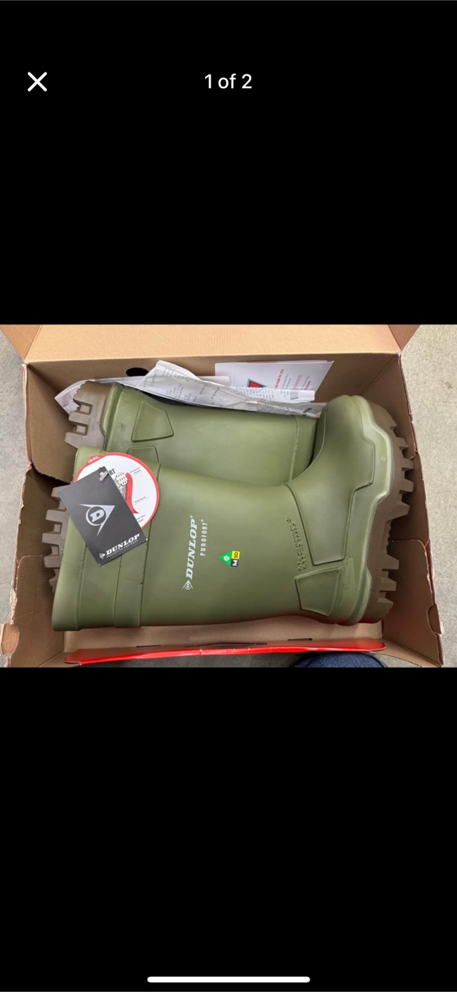 Dunlop Purofort Thermo+ E662843 Size 7 Green/Brown Work Boots