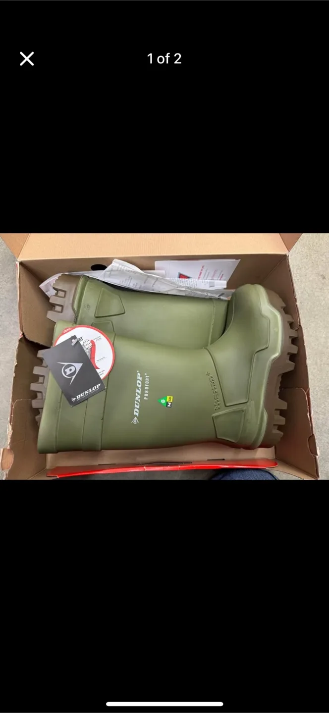 Dunlop Purofort Thermo+ E662843 Size 7 Green/Brown Work Boots