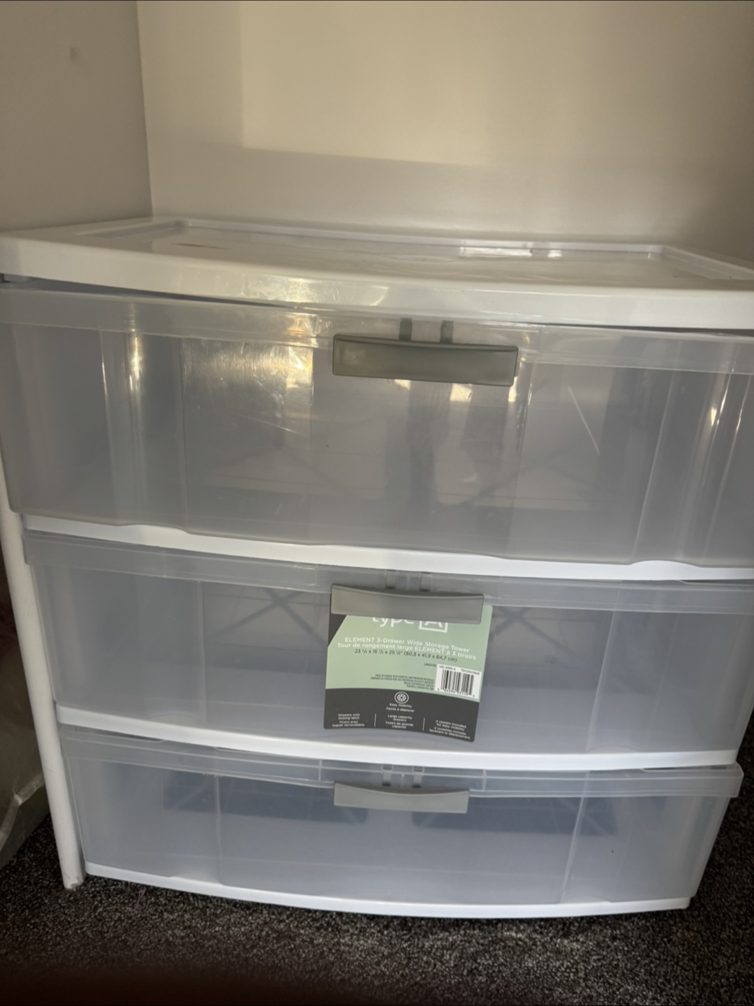 Type A Element 3-Drawer Wide Storage Tower - photo 3