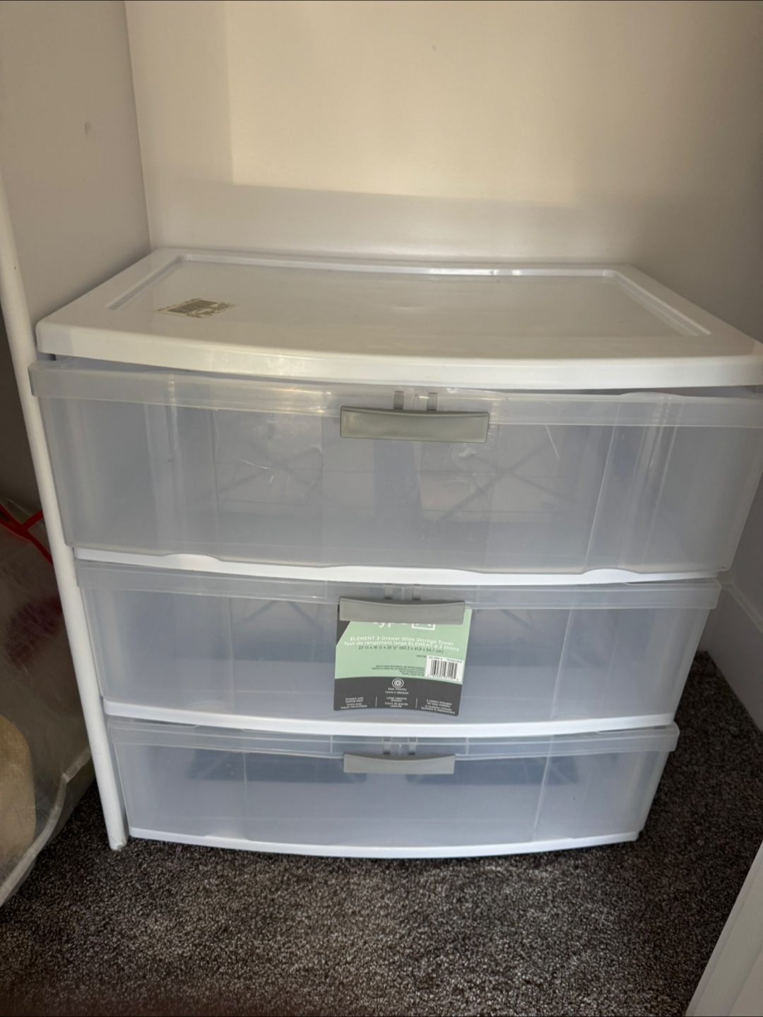 Type A Element 3-Drawer Wide Storage Tower