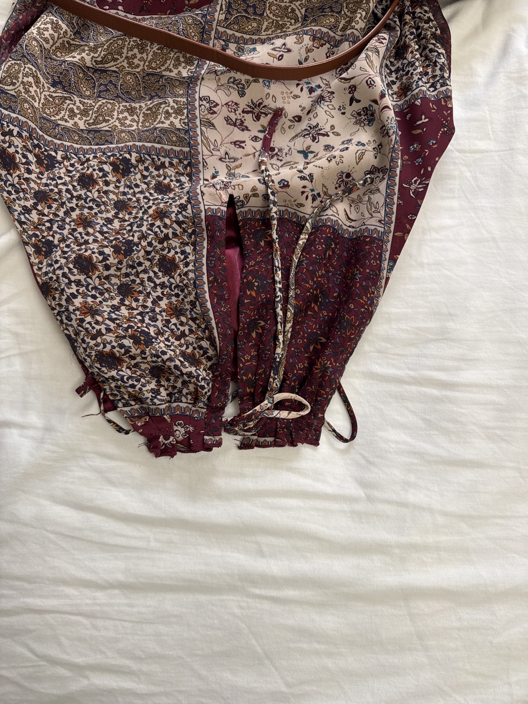 Vintage Patchwork Halter Neck Mini Dress - photo 3