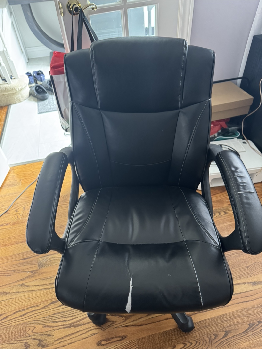 Black Leather Office Chair