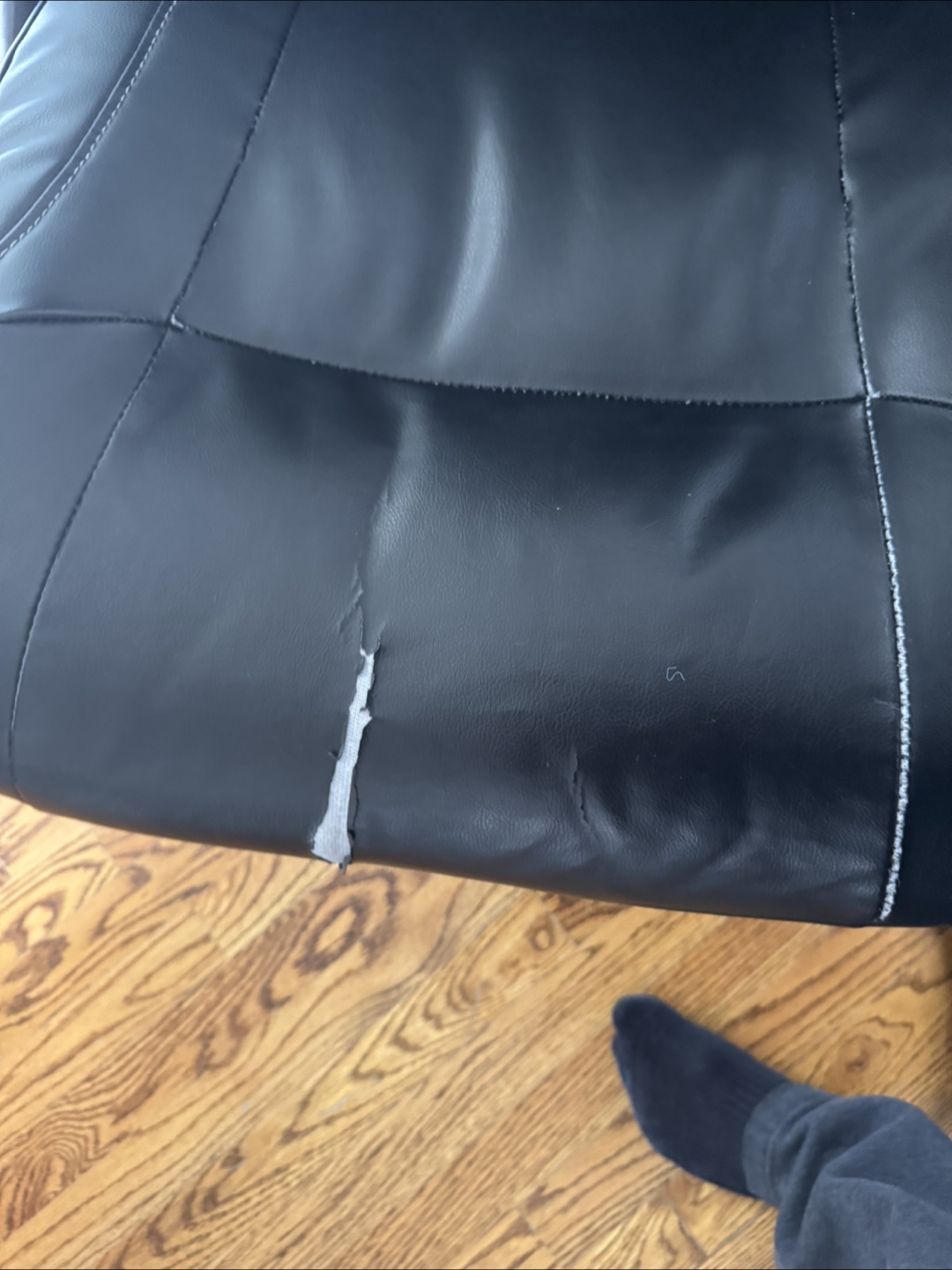 Black Leather Office Chair - photo 4