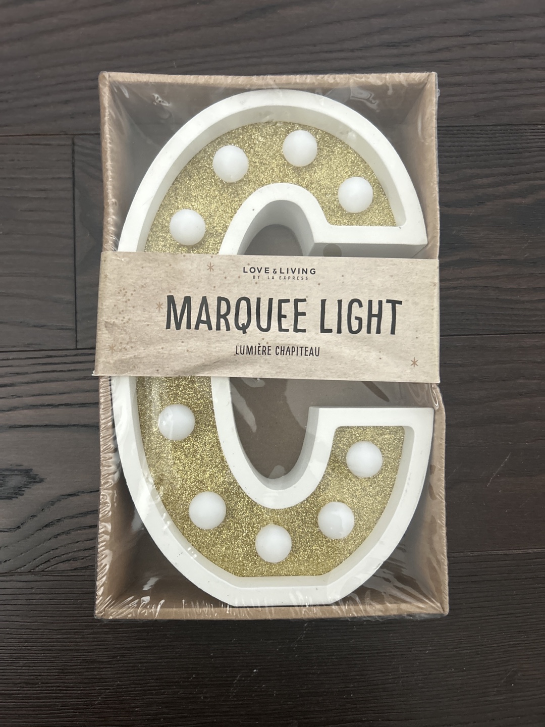 Love & Living Marquee Letter C Light