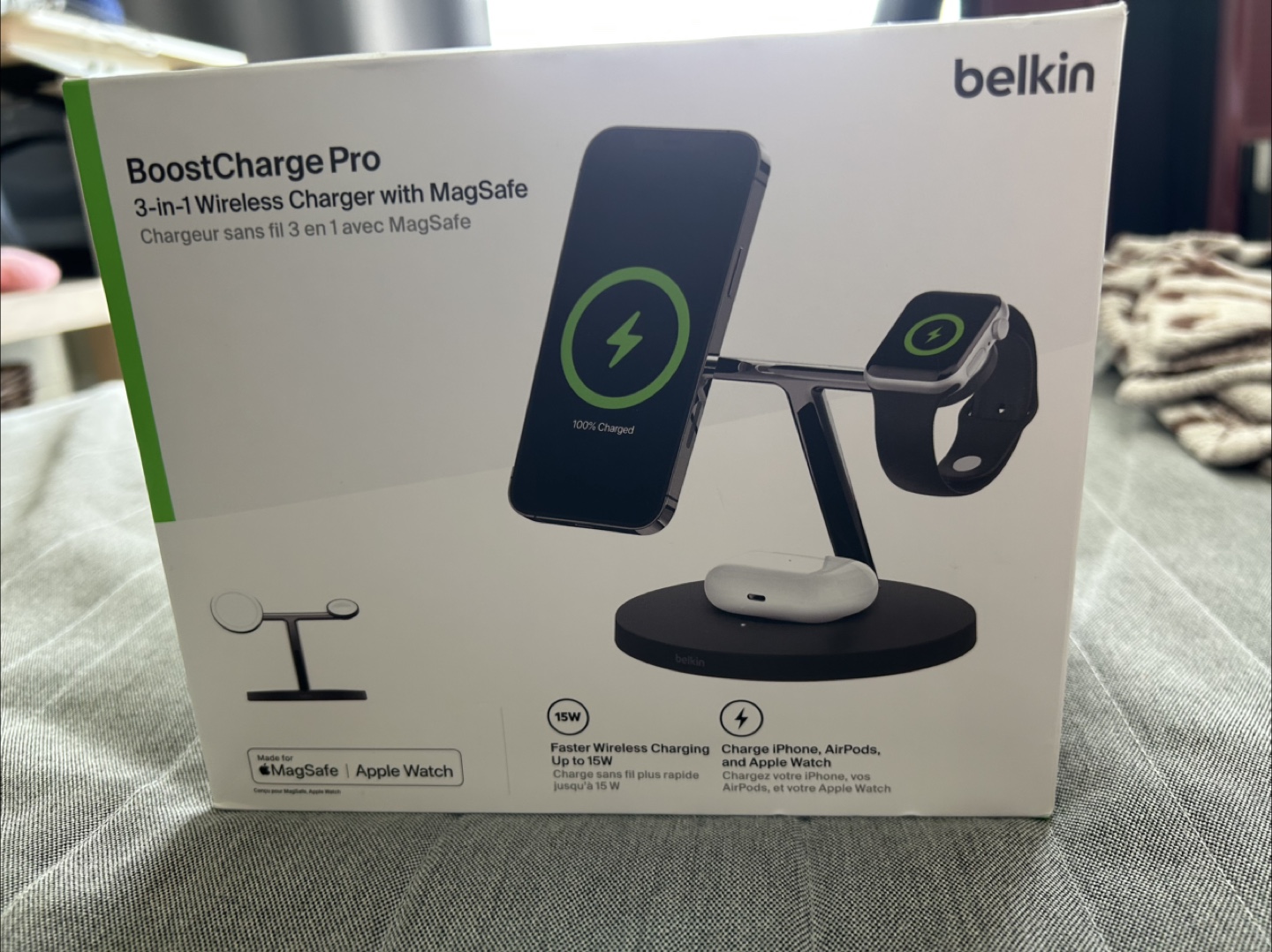 Belkin BoostCharge Pro 3-in-1 Wireless Charger with MagSafe