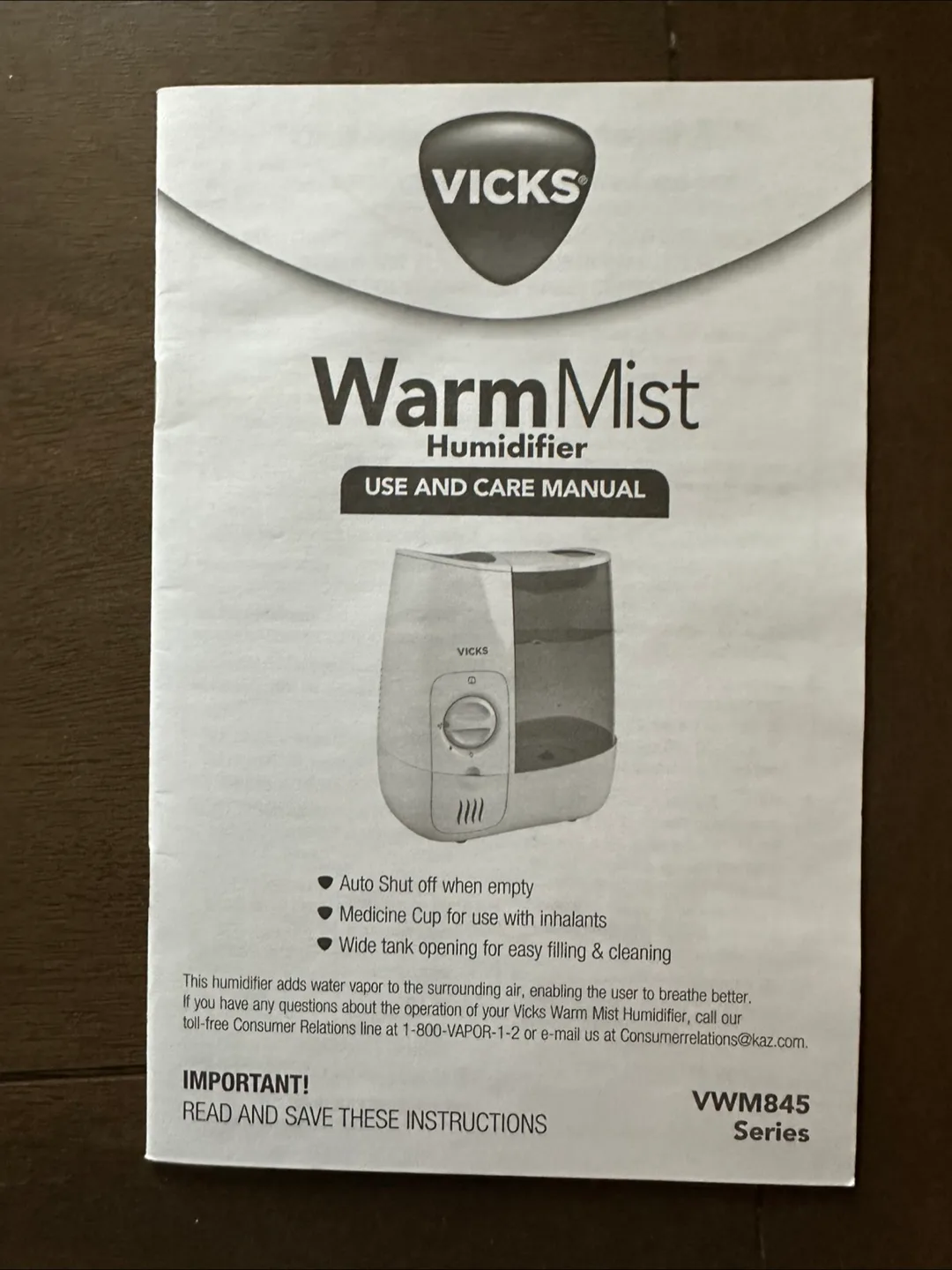 Vicks warm mist humidifier image indicator(3)