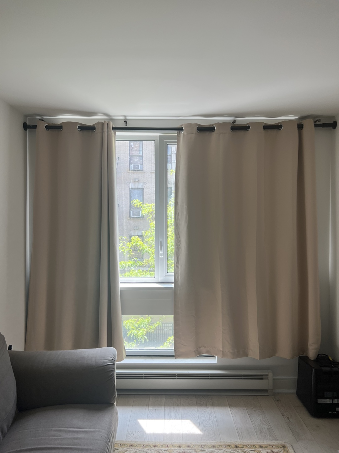 NICETOWN Beige Blackout Curtains 70"W x 84"L