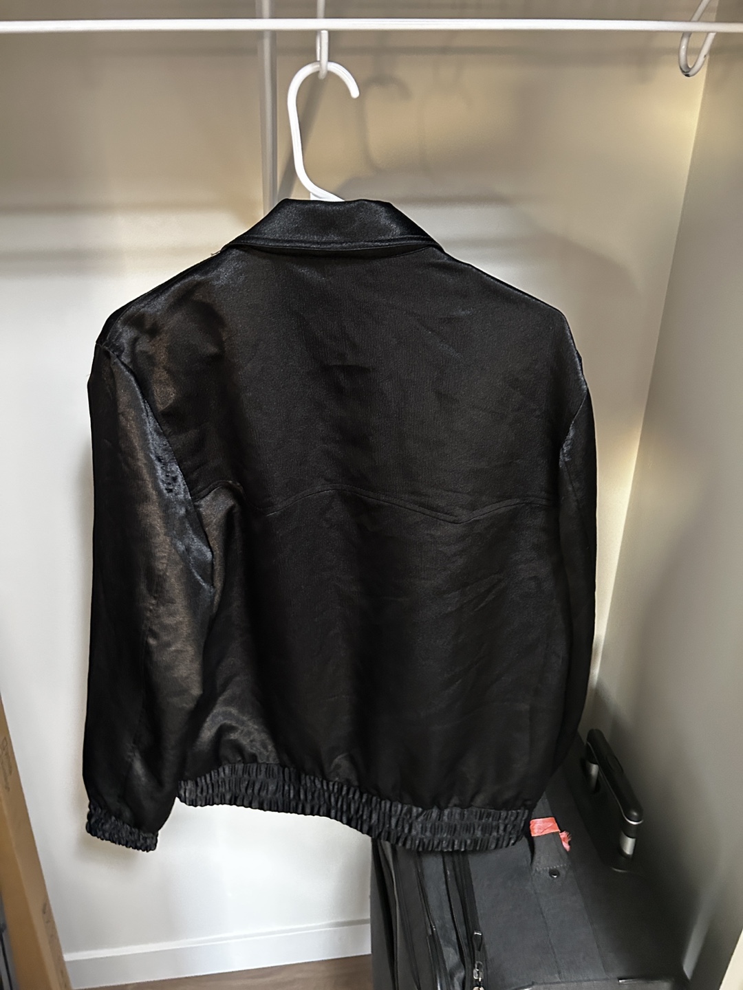 Black ASOS Satin Bomber Jacket - photo 3