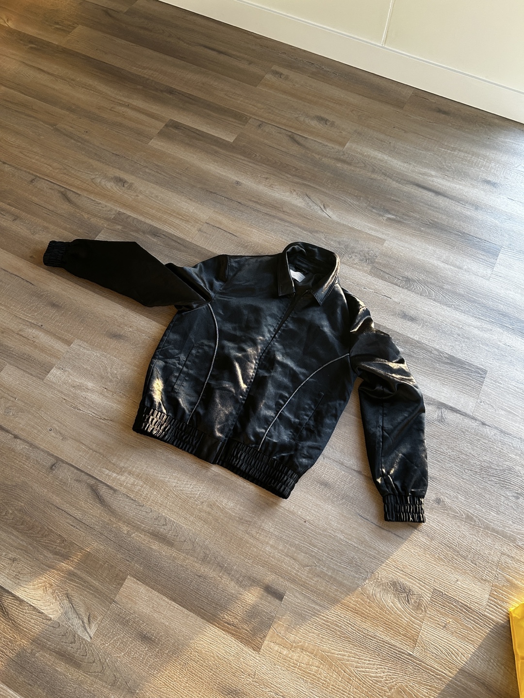 Black ASOS Satin Bomber Jacket