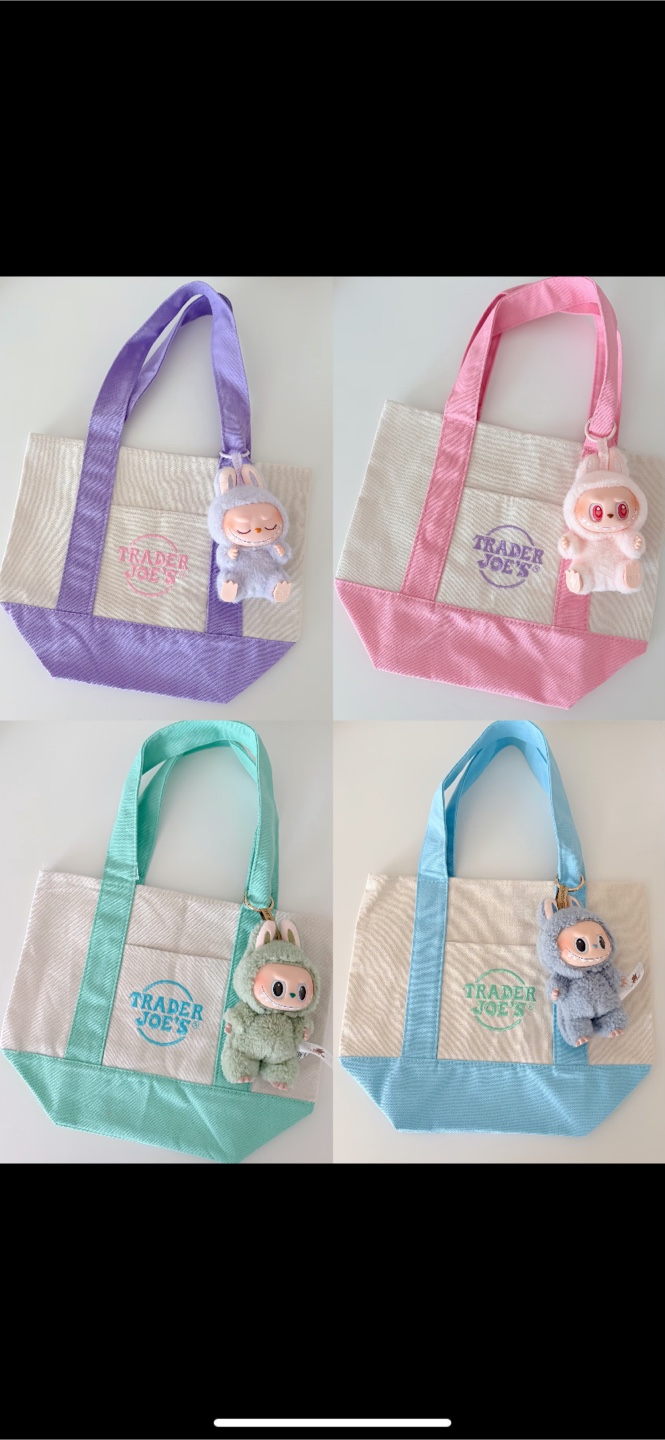 Trader Joe's Reusable Tote Bag - Pastel Colours - photo 4