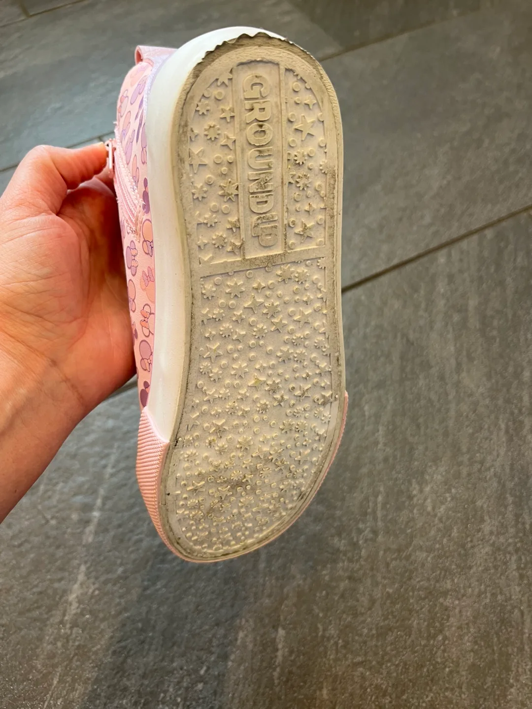 Minnie Mouse Girls' High-Top Sneakers Size 1 Kids image indicator(7)