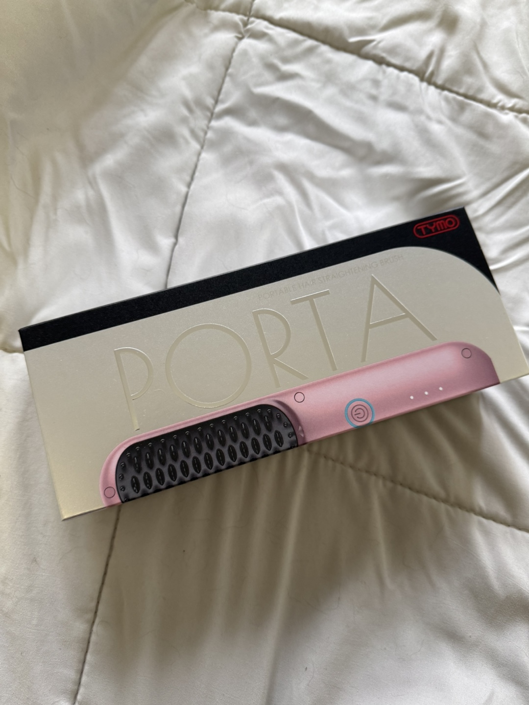 Porta Cordless Hair Straightening Brush - Pink