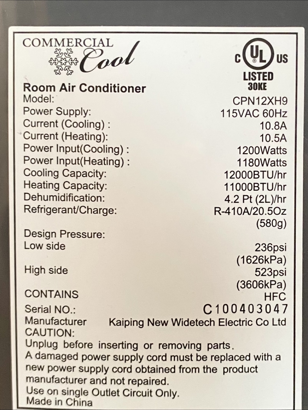 Commercial Cool Portable Air Conditioner & Dehumidifier - photo 2