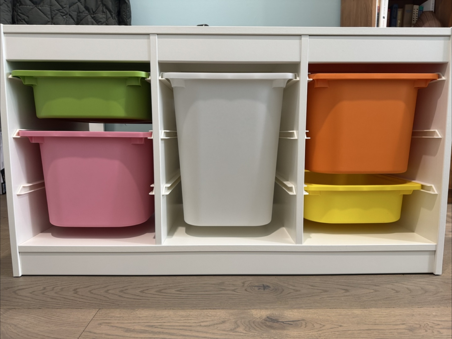 IKEA TROFAST Storage Combination with colourful bins