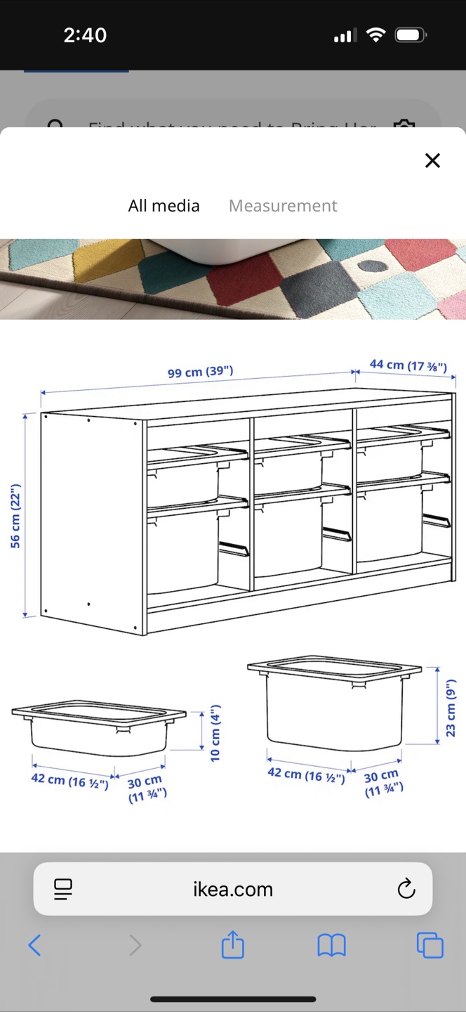 IKEA TROFAST Storage Combination with colourful bins - photo 2