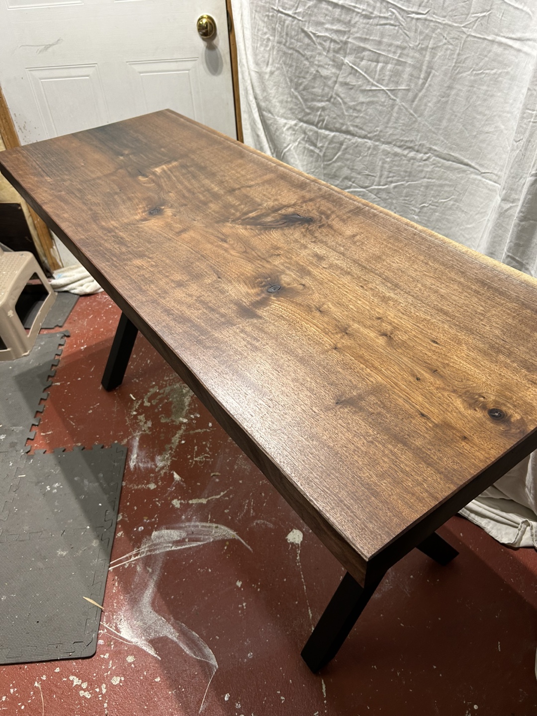 Live Edge Black Walnut Desk with Monitor Stand - photo 2