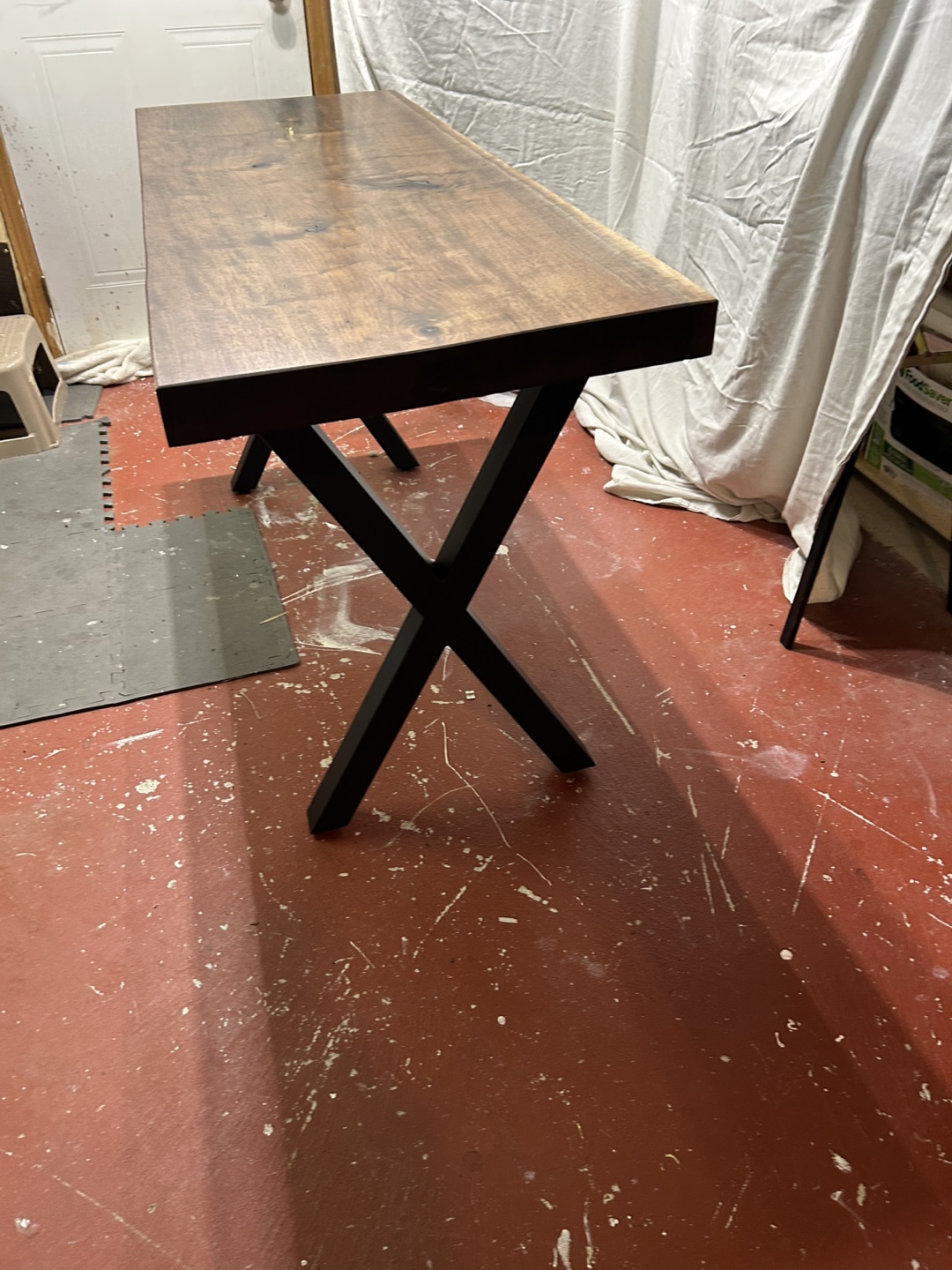 Live Edge Black Walnut Desk with Monitor Stand - photo 4
