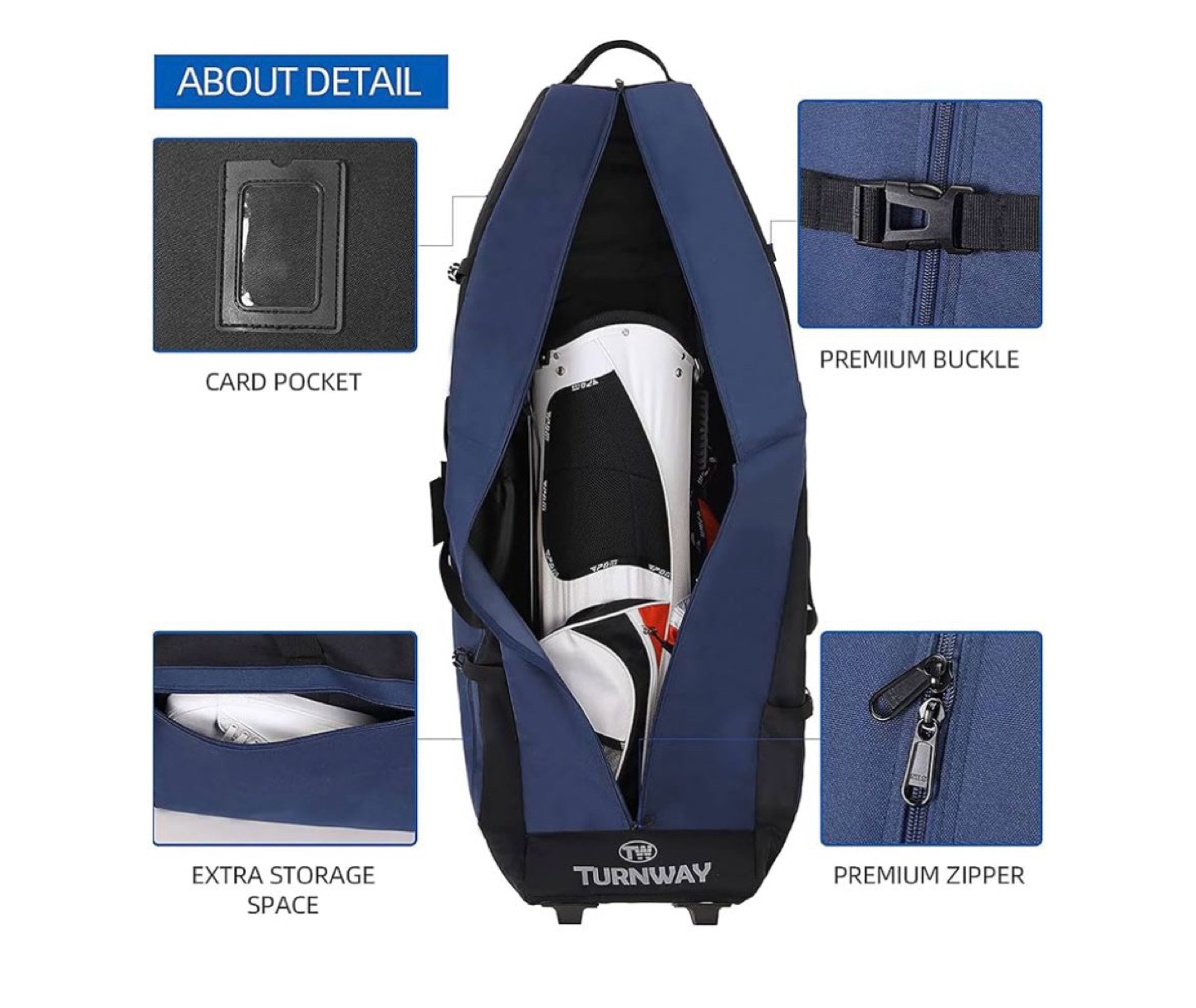 TurnWay Foldable Golf Travel Bag - photo 4