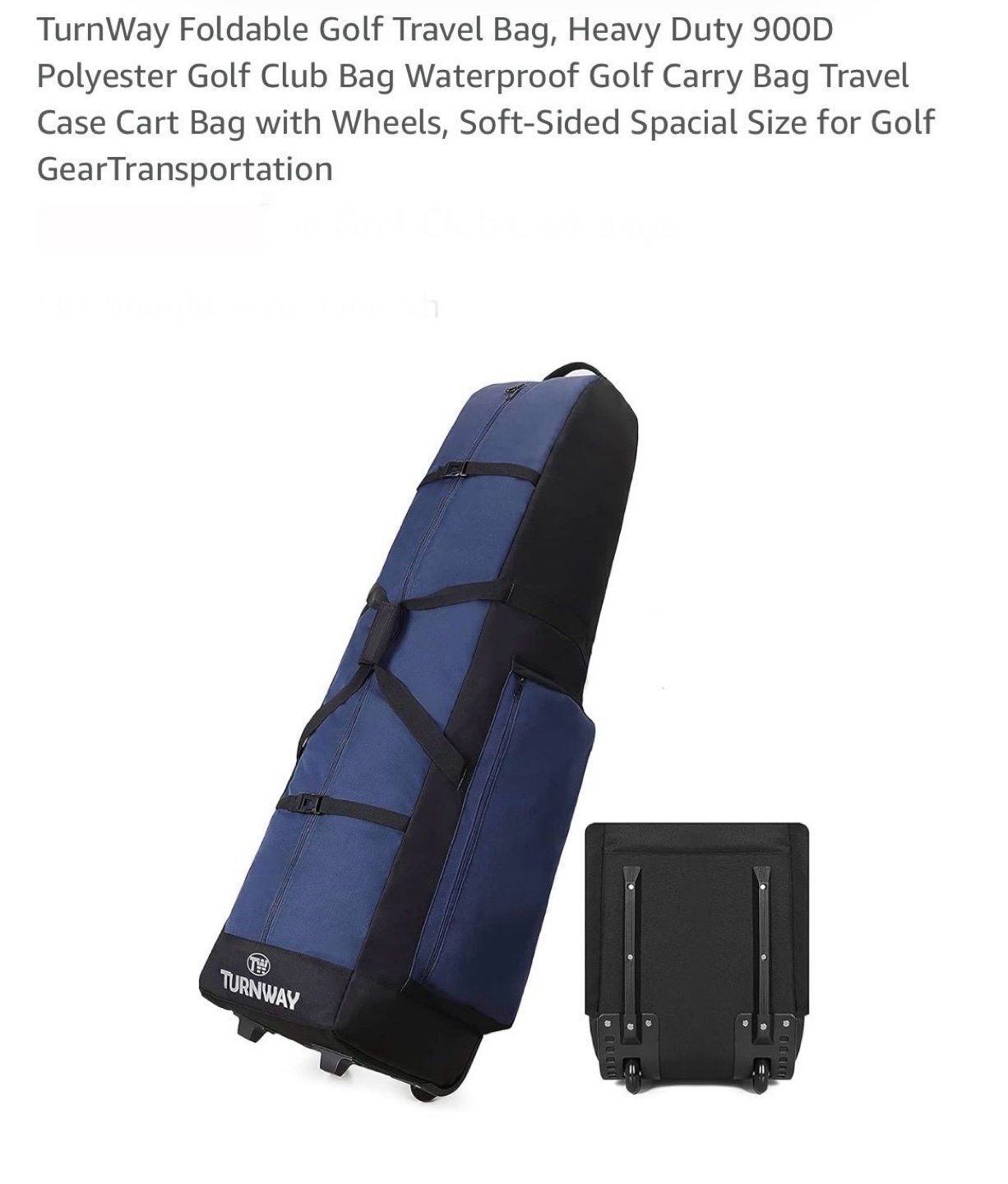 TurnWay Foldable Golf Travel Bag