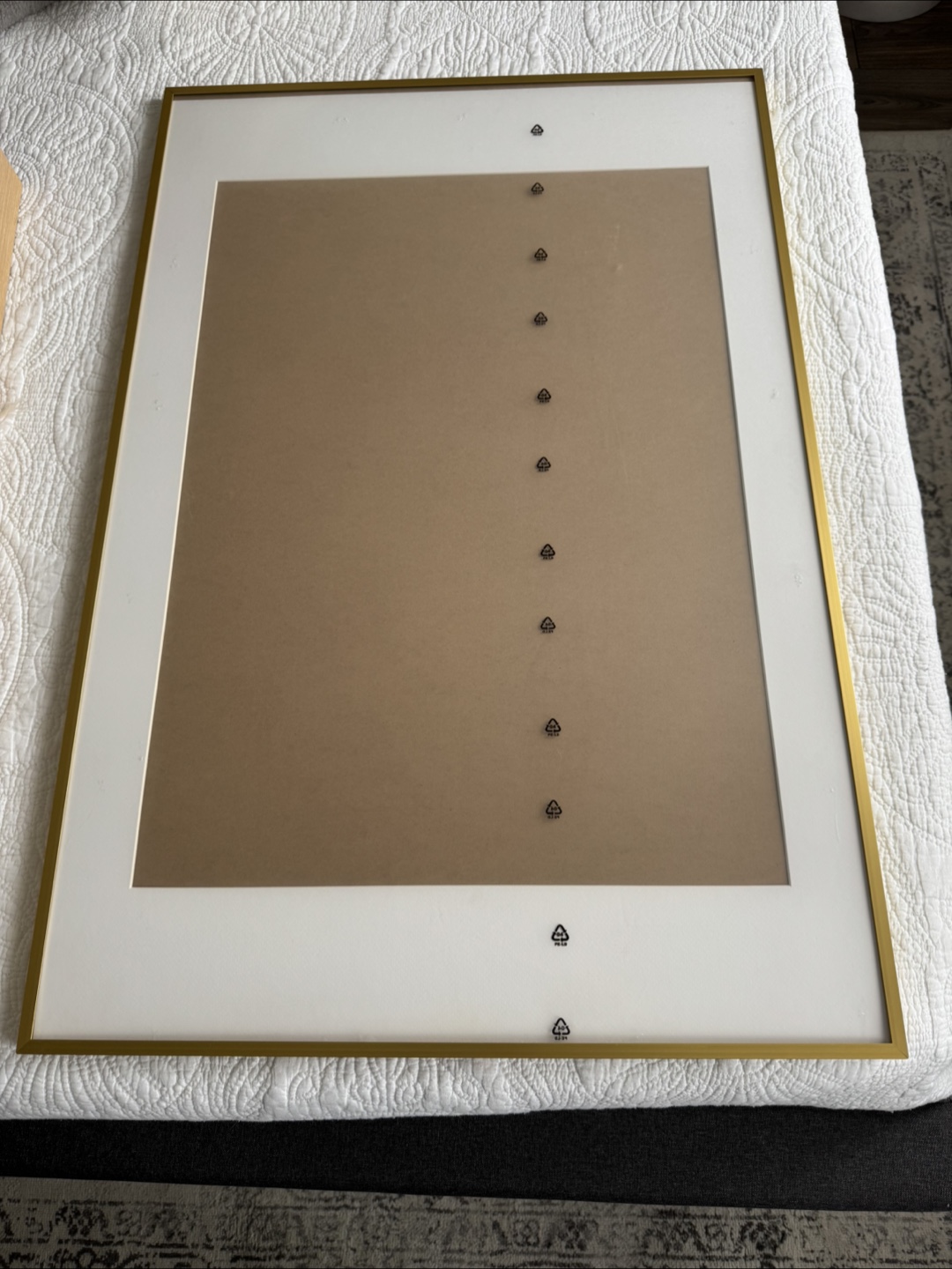Free - 2 Lomviken Gold Frames w/ mat (36x25”) - photo 2