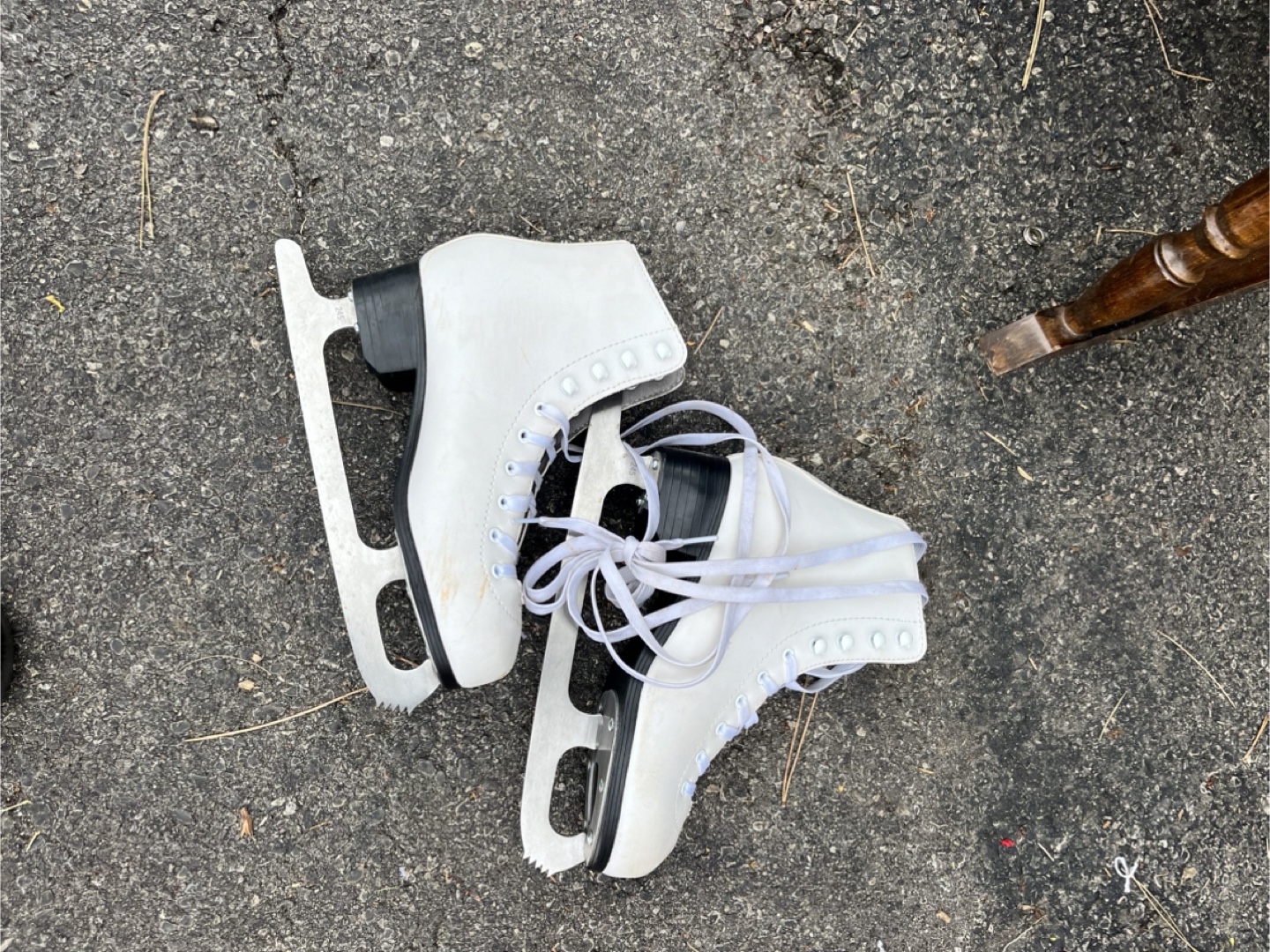 Pair of White Figure Skates