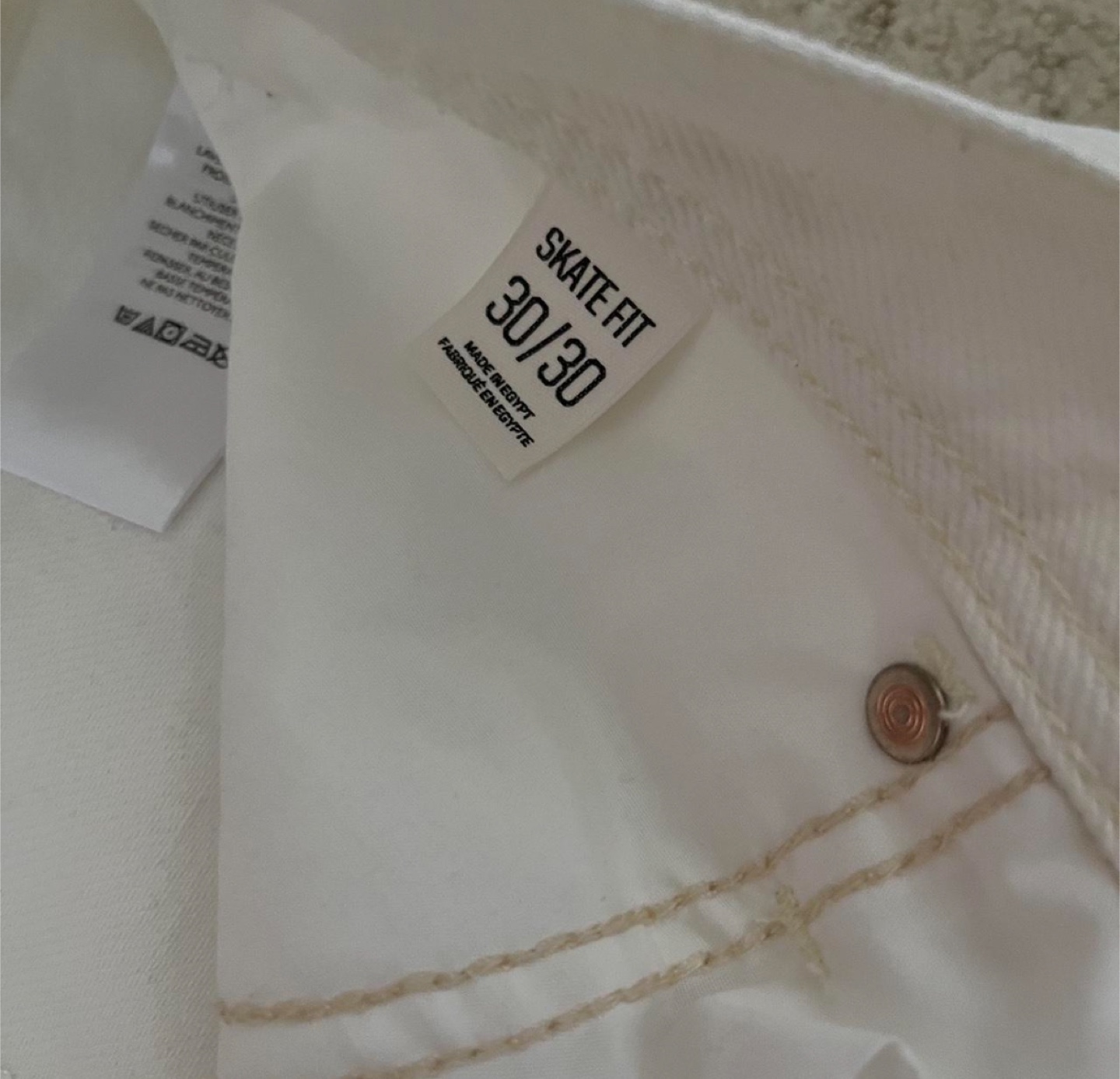 White BDG skate fit jeans - photo 3