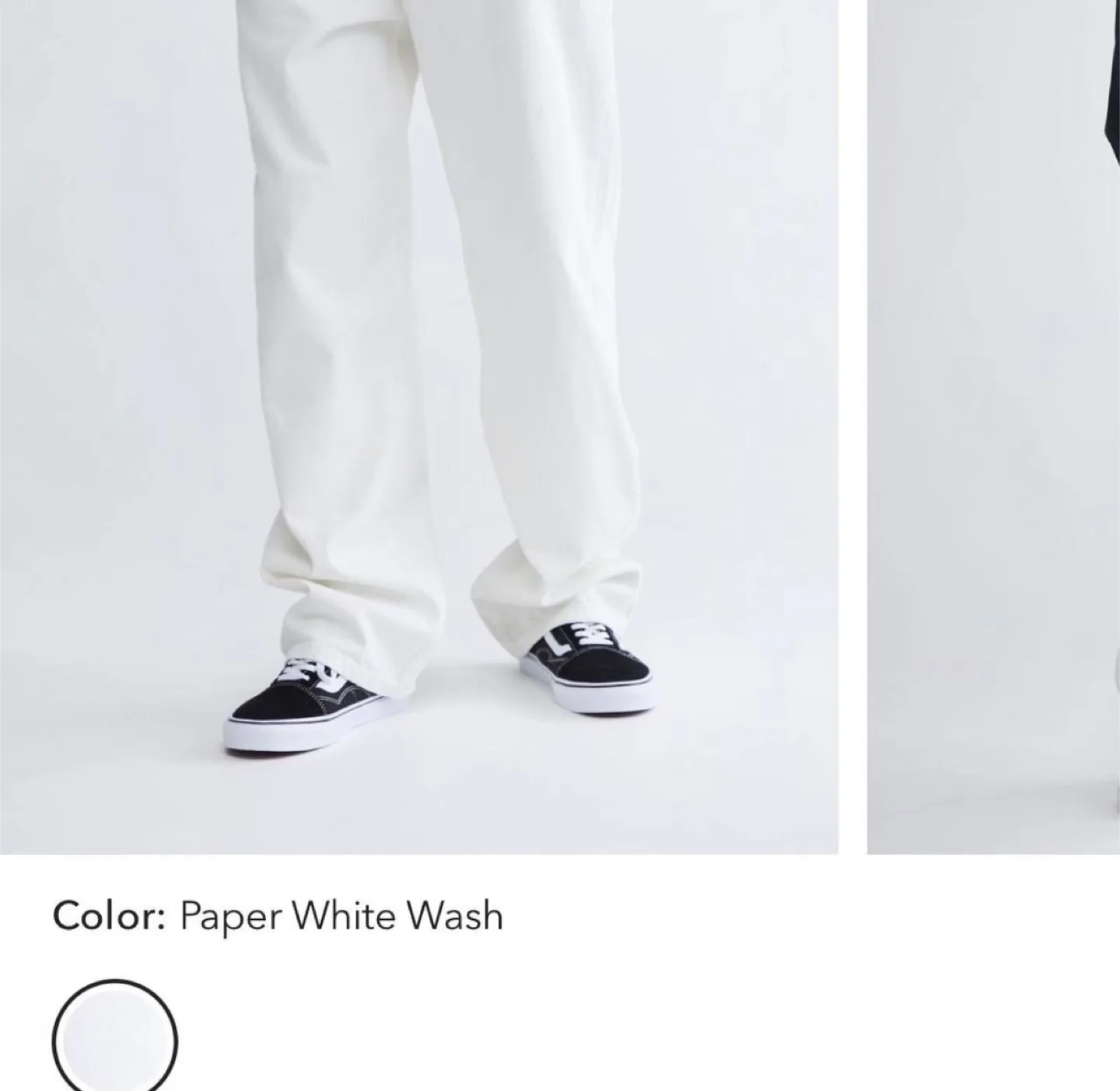 White BDG skate fit jeans image indicator(4)