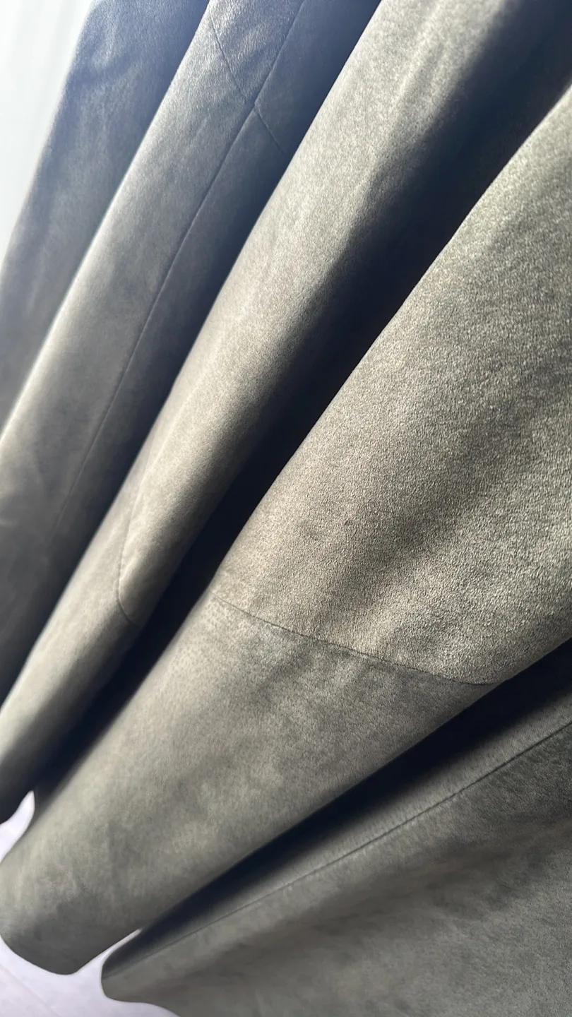 Danier olive Suede A-line skirt * US L (fits like a medium) image indicator(5)