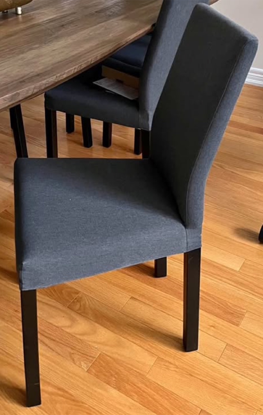 Dark Grey Fabric Dining Chair -6 - photo 2